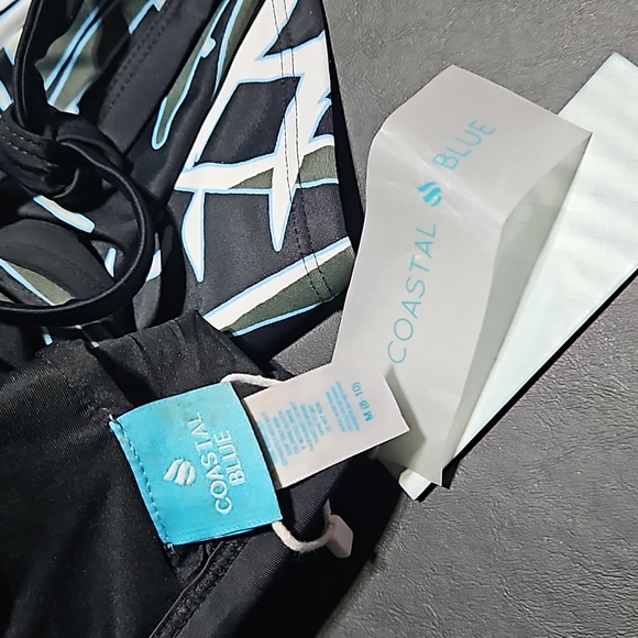 Coastal Blue Swim Top size M 8-10 - Picture 3 of 6